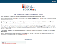 Tablet Screenshot of internetincorporate.com